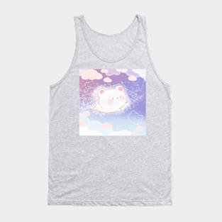 Flying Polar Bear Soaring the starry skies Tank Top